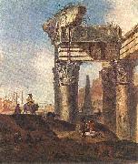 Jan Baptist Weenix Ancient Ruins Sweden oil painting artist